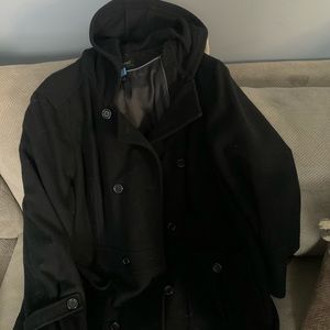 Lane Bryant black dress coat